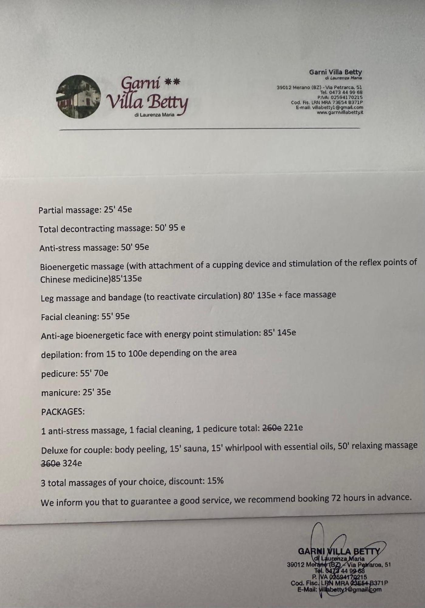 Garni Villa Betty Merano Luaran gambar
